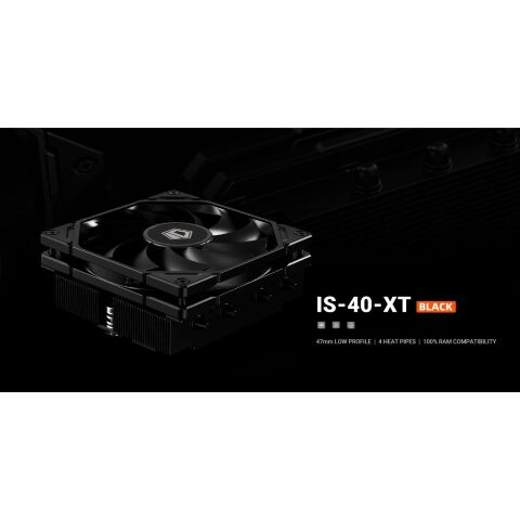 Кулер для процессора ID-Cooling IS-40-XT BLACK - Нулевой остаток (Feed) - Нулевой остаток (Feed)