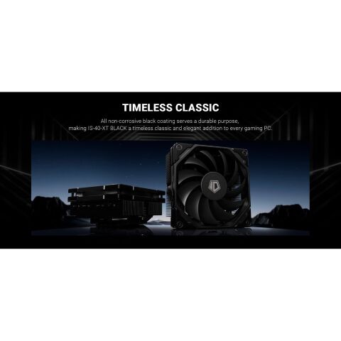 Кулер для процессора ID-Cooling IS-40-XT BLACK - Нулевой остаток (Feed) - Нулевой остаток (Feed)
