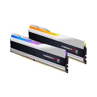 Модуль памяти для компьютера DDR5 32GB (2x16GB) 7200 MHz Trident Z5 RGB Silver G.Skill (F5-7200J3445G16GX2-TZ5RS)