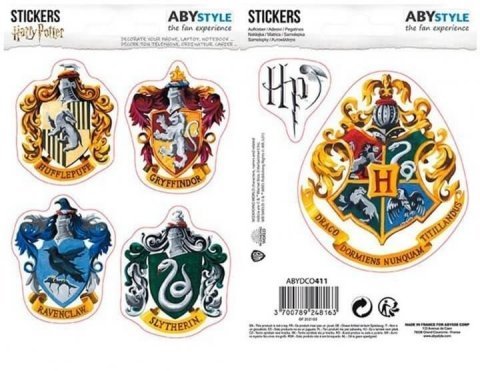Наклейки ABYstyle Harry Potter Hogwarts Houses (Гаррі Поттер) Хогвартс - -