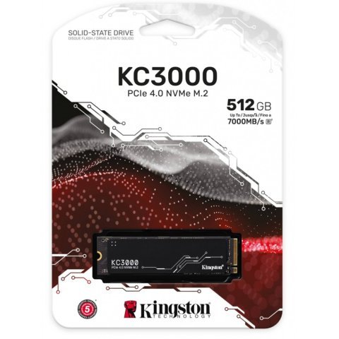 Накопитель SSD M.2 2280 512GB Kingston (SKC3000S/512G) - Нулевой остаток (Feed)  - Нулевой остаток (Feed) 