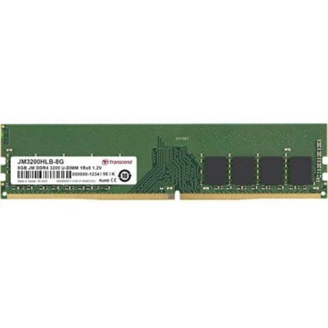 Модуль памяти для компьютера DDR4 8GB 3200 MHz Transcend (JM3200HLB-8G) - Нулевой остаток (Feed)  - Нулевой остаток (Feed) 
