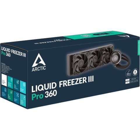 Система жидкостного охлаждения Arctic Liquid Freezer III Pro 360 (Black) (ACFRE00180A) - Нулевой остаток (Feed) - Нулевой остаток (Feed)