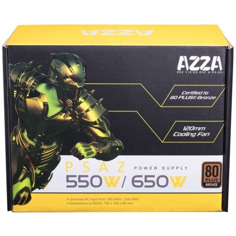 Блок питания Azza 550W (PSAZ-550W) - Нулевой остаток (Feed) - Нулевой остаток (Feed)