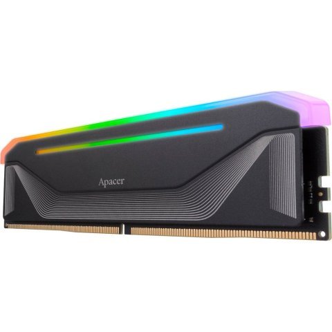 Модуль памяти для компьютера DDR5 32GB (2x16GB) 5200 MHz NOX RGB Black Apacer (AH5U32G52C522NBAA-2) - Нулевой остаток (Feed) - Нулевой остаток (Feed)