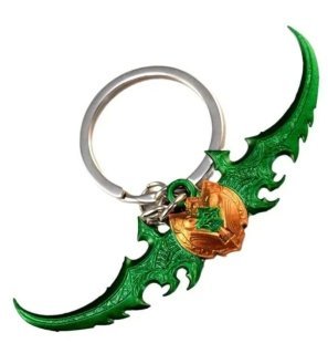 Брелок World of Warcraft Warglaive Of Azzinoth Боевые глефы Аззинота 7 см.