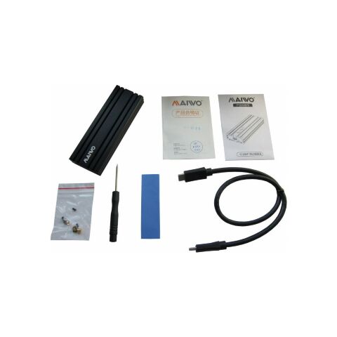 Карман внешний Maiwo M.2 SSD NVMe (PCIe) USB3.1 GEN2 Type-C (K1686P) - Аксессуары к HDD  - Аксессуары к HDD 