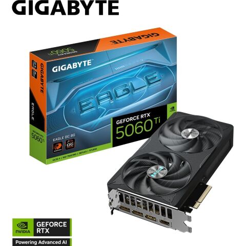 Видеокарта GIGABYTE GeForce RTX5060Ti 8Gb EAGLE OC (GV-N506TEAGLE OC-8GD) - Нулевой остаток (Feed) - Нулевой остаток (Feed)