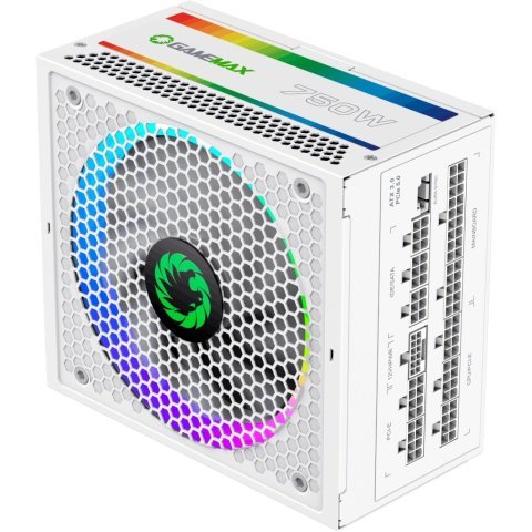 Блок питания Gamemax 750W (RGB 750 PRO WH (ATX3.0/3.1 PCI) - Нулевой остаток (Feed) - Нулевой остаток (Feed)