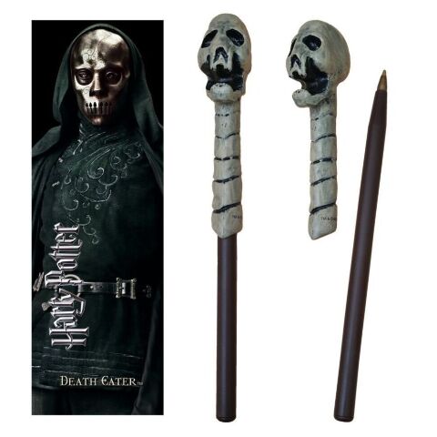 Ручка паличка Harry Potter Death Eater Skull Wand Pen and Bookmark + Закладка - -
