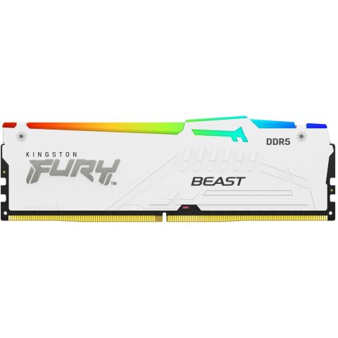 Модуль памяти для компьютера DDR5 32GB 6000 MHz Beast AM5 RGB White Kingston Fury (ex.HyperX) (KF560C36BWEA-32) - Нулевой остаток (Feed)  - Нулевой остаток (Feed) 