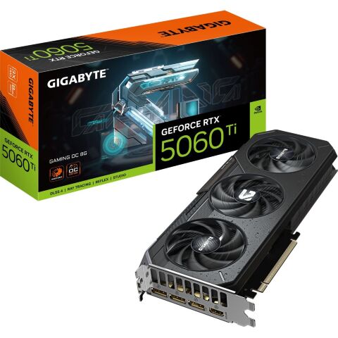 Видеокарта GIGABYTE GeForce RTX5060Ti 8Gb GAMING OC (GV-N506TGAMING OC-8GD) - Видеокарты  - Видеокарты 