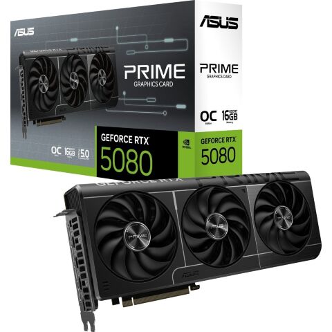 Видеокарта ASUS GeForce RTX5080 16GB PRIME OC (PRIME-RTX5080-O16G) - Нулевой остаток (Feed)  - Нулевой остаток (Feed) 