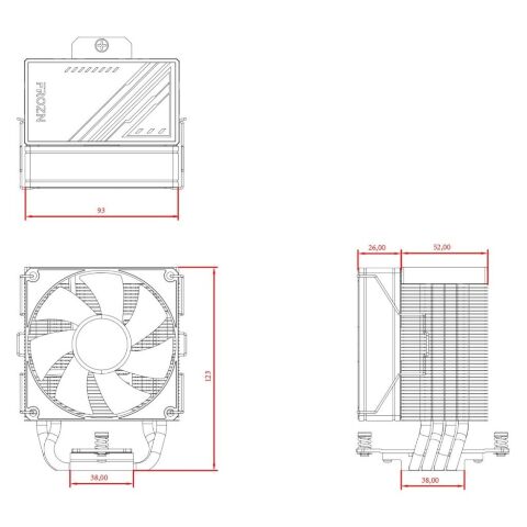 Кулер для процессора ID-Cooling FROZN A400 ARGB - Нулевой остаток (Feed) - Нулевой остаток (Feed)