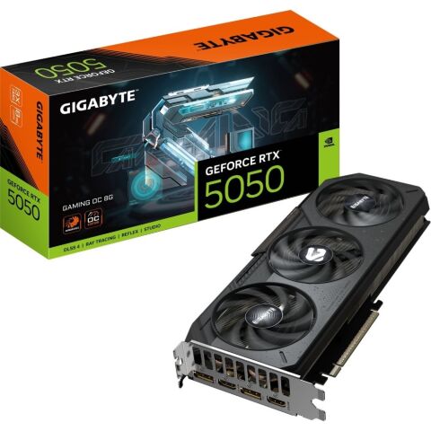 Видеокарта GIGABYTE GeForce RTX5050 8Gb GAMING OC (GV-N5050GAMING OC-8GD) - Видеокарты - Видеокарты