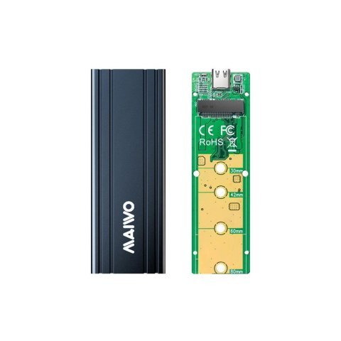 Карман внешний Maiwo M.2 SSD NVMe (PCIe) — USB 3.1 Type-C (K1686P space grey) - Аксессуары к HDD - Аксессуары к HDD