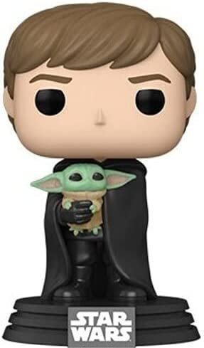Фигурка Funko Star Wars Mandalorian Luke Skywalker with Grogu Фанко Мандалорец Люк Грогу 482 - -