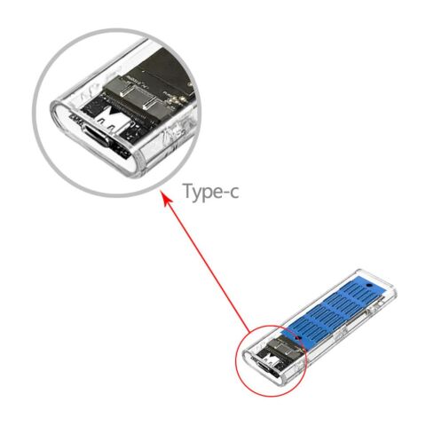 Карман внешний Dynamode M.2 SSD NVMe/SATA combo ч-з USB3.2 GEN2 Type-C (DM-CAD-SSD09) - Аксессуары к HDD  - Аксессуары к HDD 