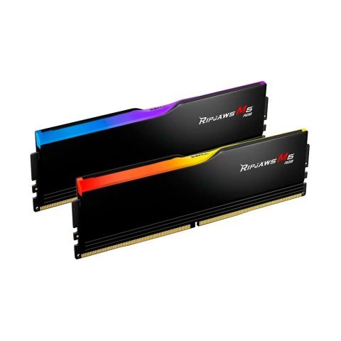 Модуль памяти для компьютера DDR5 64GB (2x32GB) 6000 MHz Ripjaws M5 RGB Matte Black G.Skill (F5-6000J3040G32GX2-RM5RK) - Нулевой остаток (Feed) - Нулевой остаток (Feed)