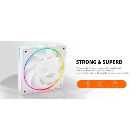 Кулер для корпуса ID-Cooling AF-127-ARGB-W TRIO - Нулевой остаток (Feed) - Нулевой остаток (Feed)