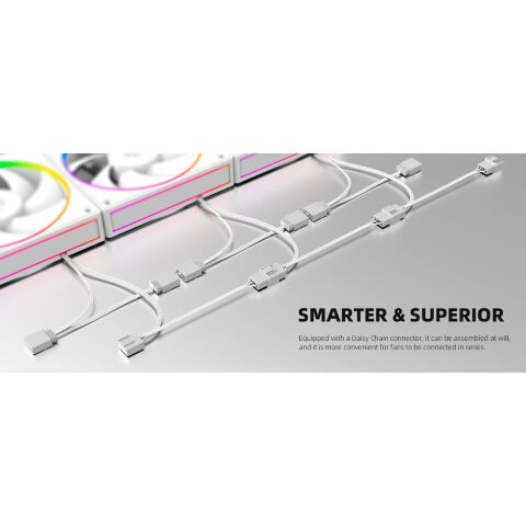 Кулер для корпуса ID-Cooling AF-127-ARGB-W TRIO - Нулевой остаток (Feed) - Нулевой остаток (Feed)
