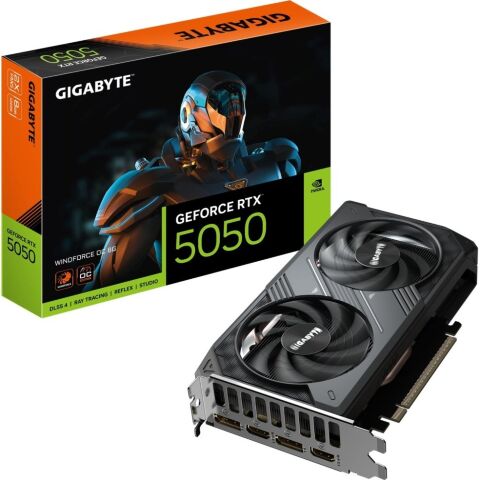 Видеокарта GIGABYTE GeForce RTX5050 8Gb WINDFORCE OC (GV-N5050WF2OC-8GD) - Нулевой остаток (Feed)  - Нулевой остаток (Feed) 