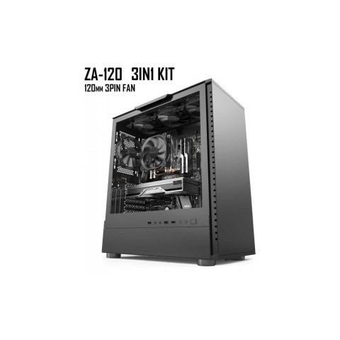 Кулер для корпуса Zezzio ZA-120 3 in 1 Kit - Нулевой остаток (Feed) - Нулевой остаток (Feed)