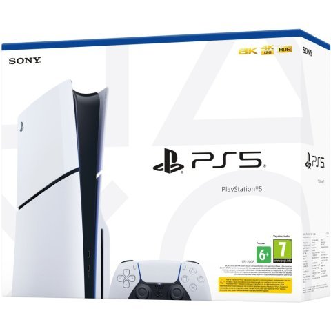 Игровая консоль Sony Playstation 5 Blu-Ray SLIM Edition 1TB (1000040591 / 1000040594) - Нулевой остаток (Feed)  - Нулевой остаток (Feed) 