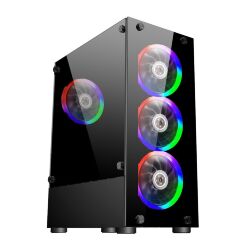 Корпус для ПК 1stPlayer V2-A-BK-4F1