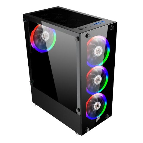 Корпус для ПК 1stPlayer V2-A-BK-4F1 - Нулевой остаток (Feed) - Нулевой остаток (Feed)