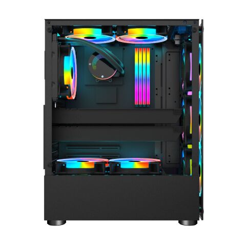 Корпус для ПК 1stPlayer V2-A-BK-4F1 - Нулевой остаток (Feed) - Нулевой остаток (Feed)