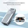 Карман внешний Maiwo M.2 SSD NVMe 2280 ч-з USB4.0 Type-C 40Gbps (K1695)