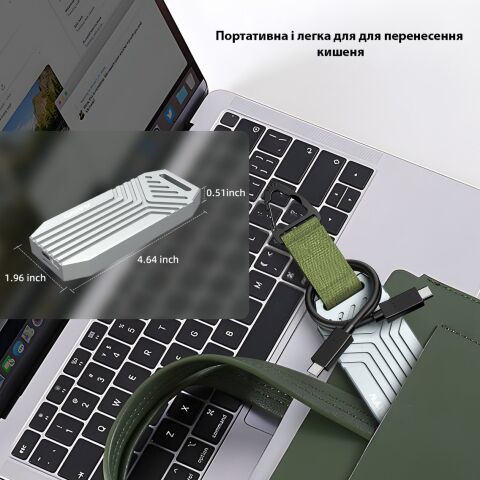 Карман внешний Maiwo M.2 SSD NVMe 2280 ч-з USB4.0 Type-C 40Gbps (K1695) - Нулевой остаток (Feed)  - Нулевой остаток (Feed) 