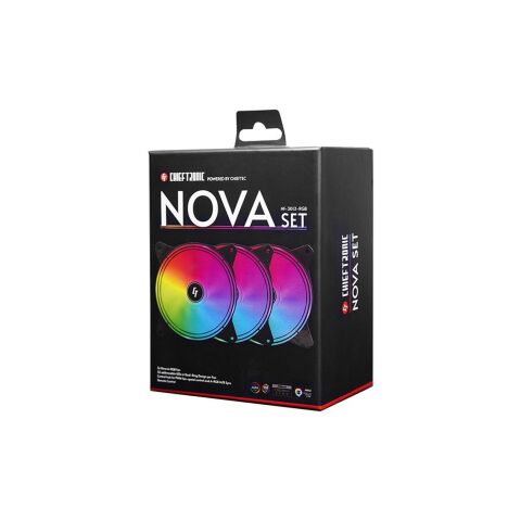 Кулер для корпуса Chieftec Nova (NF-3012-RGB) - Нулевой остаток (Feed) - Нулевой остаток (Feed)