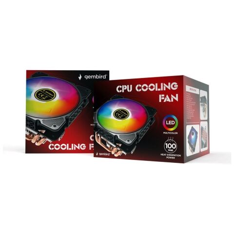 Кулер для процессора Gembird CPU-HURACAN-ARGB-X140 - Нулевой остаток (Feed) - Нулевой остаток (Feed)