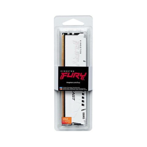 Модуль памяти для компьютера DDR5 16GB 6000 MHz Beast White EXPO Kingston Fury (ex.HyperX) (KF560C30BWE-16) - Модули памяти для компьютера  - Модули памяти для компьютера 