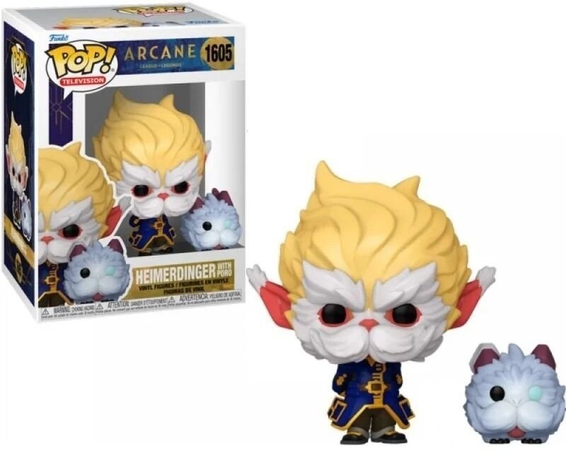 Фігурка Funko Arcane League of Legends Heimerdinger with Poro Фанко Аркейн Хеймердінгер та Поро 1605