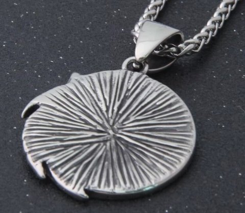 Кулон Геральта медальйон 3D Відьмак (The Witcher Geralt) з нержавіючої сталі із серіалу - -