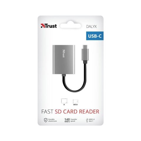 Считыватель флеш-карт Trust Dalyx Fast USB-С Card reader (24136) - Нулевой остаток (Feed) - Нулевой остаток (Feed)