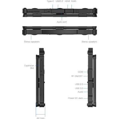 Ноутбук Vinga Scout X14A (X14A-1235161024BWP) - Нулевой остаток (Feed)  - Нулевой остаток (Feed) 