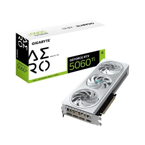 Видеокарта GIGABYTE GeForce RTX5060Ti 16Gb AERO OC (GV-N506TAERO OC-16GD) - Нулевой остаток (Feed) - Нулевой остаток (Feed)
