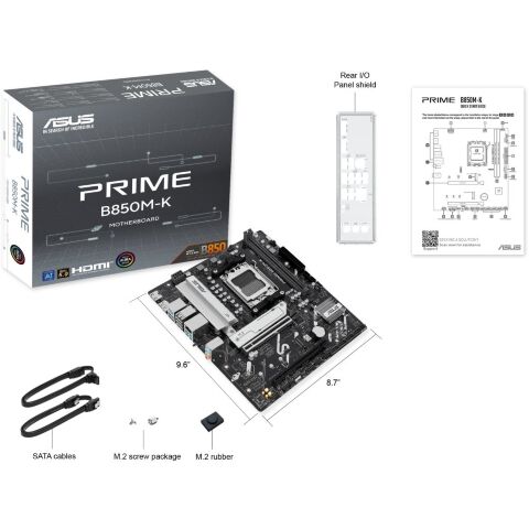 Материнская плата ASUS PRIME B850M-K - Нулевой остаток (Feed) - Нулевой остаток (Feed)