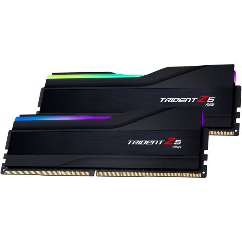Модуль памяти для компьютера DDR5 32GB (2x16GB) 6400 Trident Z5 RGB Black G.Skill (F5-6400J3239G16GX2-TZ5RK) - Нулевой остаток (Feed) - Нулевой остаток (Feed)