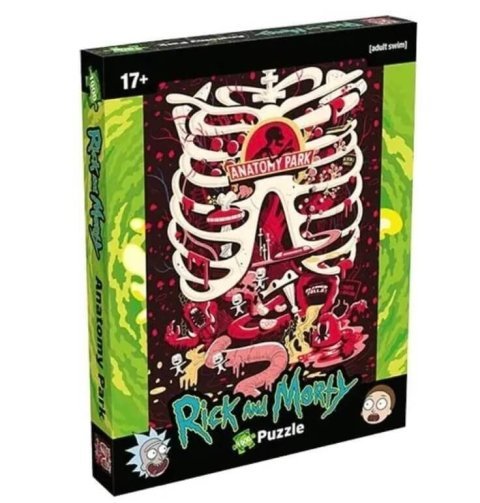 Пазл Winning Moves Rick and Morty Puzzle Anatomy Park Рик и Морти (1000 деталей) -   -  