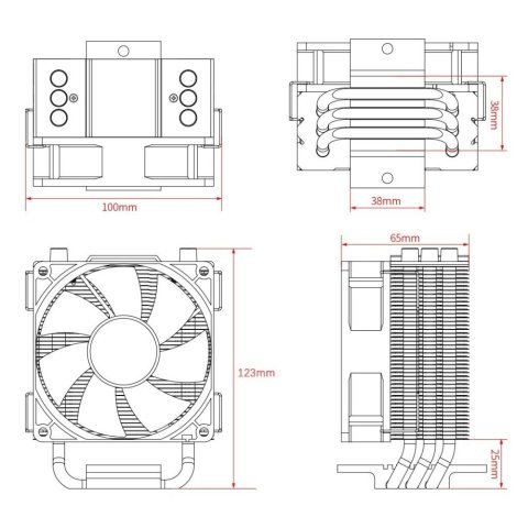 Кулер для процессора ID-Cooling SE-903-XT - Нулевой остаток (Feed) - Нулевой остаток (Feed)