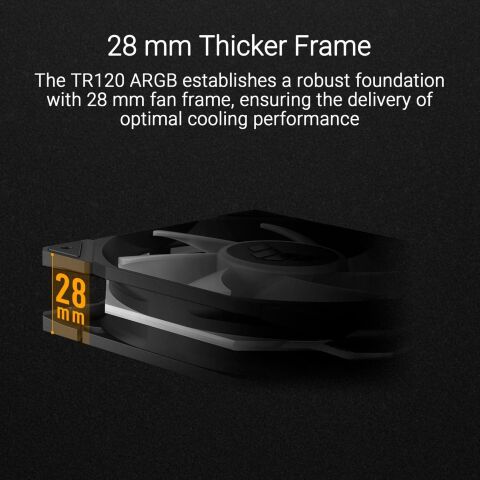 Кулер для корпуса ASUS TUF GAMING TR120 FAN ARGB BLACK (90DA0090-B09000) - Нулевой остаток (Feed) - Нулевой остаток (Feed)
