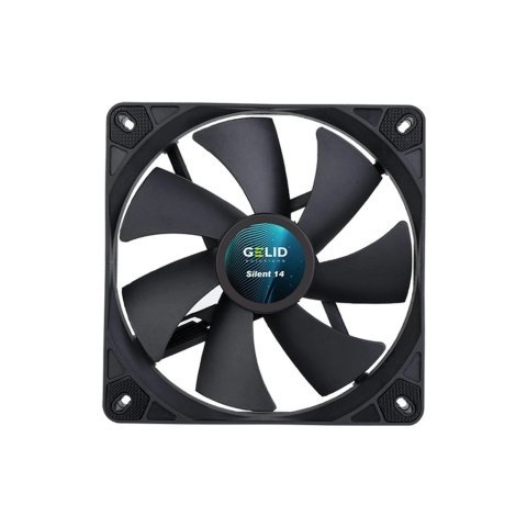 Кулер для корпуса Gelid Solutions Silent 14 Black 140 mm (FN-PX14-11) - Нулевой остаток (Feed) - Нулевой остаток (Feed)