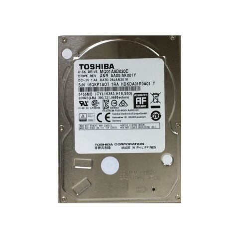 Жесткий диск для ноутбука 2.5" 200GB Toshiba (MQ01AAD020C) - Внутренние HDD - Внутренние HDD