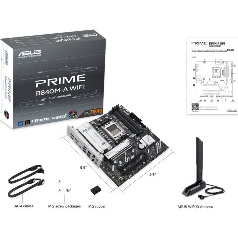 Материнская плата ASUS PRIME B840M-A WIFI - Системные (материнские) платы  - Системные (материнские) платы 