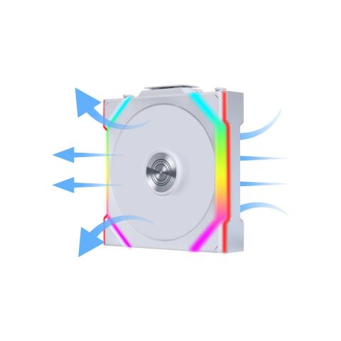 Кулер для корпуса Lian Li Uni Fan SL WIRELESS Reverse, 120-1, Wh (G99.12RSL1W1W.00) - Нулевой остаток (Feed)  - Нулевой остаток (Feed) 